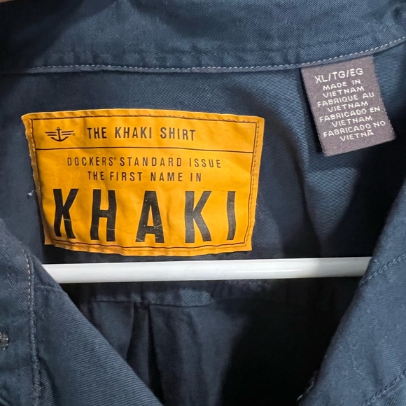 Khaki by Dockers Men’s Button Down Shirt Blue Size XL - Picture 2 of 3